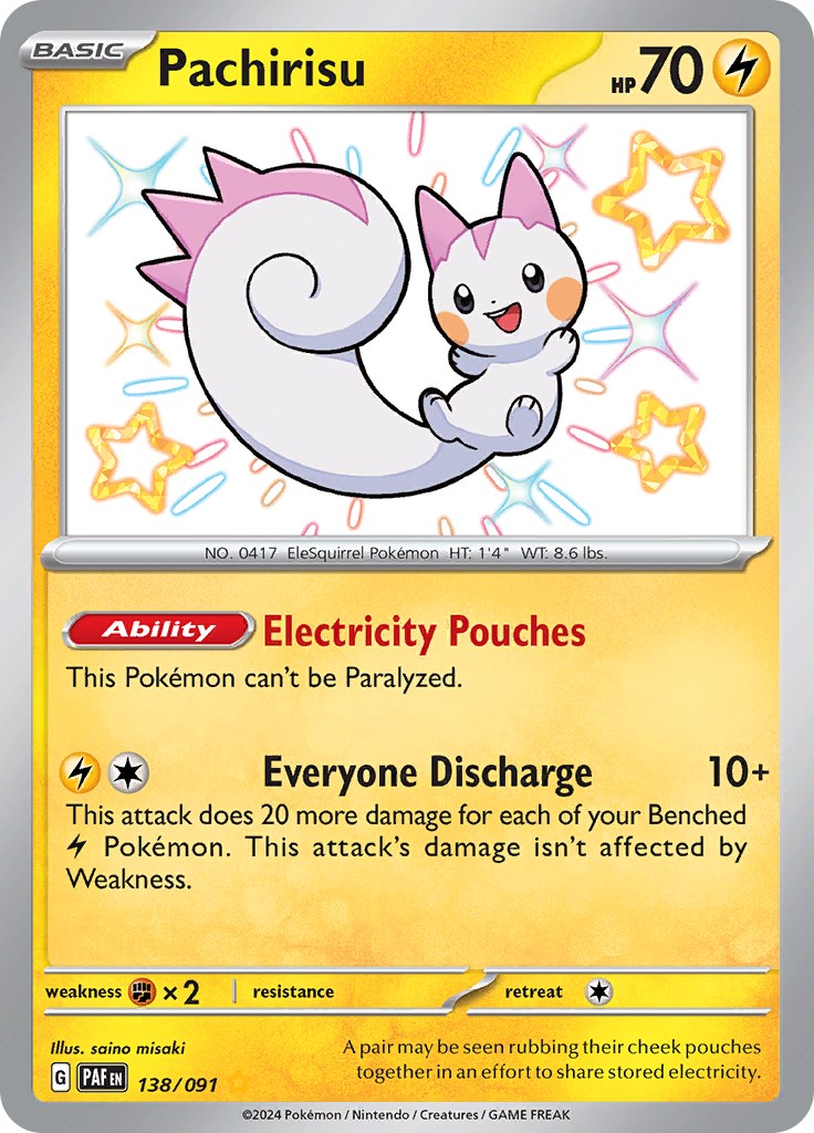 Pachirisu (138/091) [Scarlet & Violet: Paldean Fates] | Good Games North