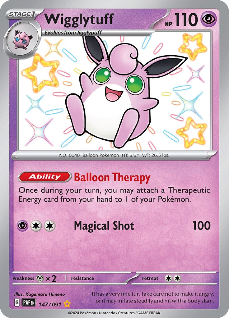 Wigglytuff (147/091) [Scarlet & Violet: Paldean Fates] | Good Games North