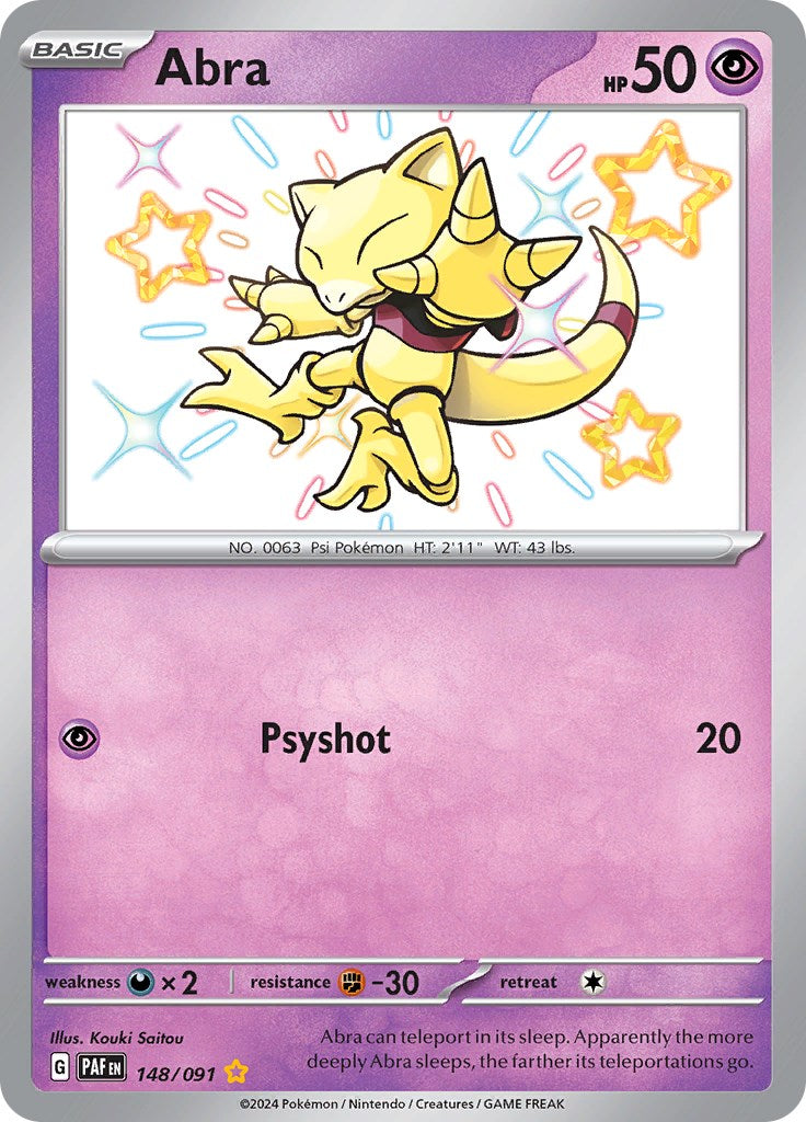 Abra (148/091) [Scarlet & Violet: Paldean Fates] | Good Games North