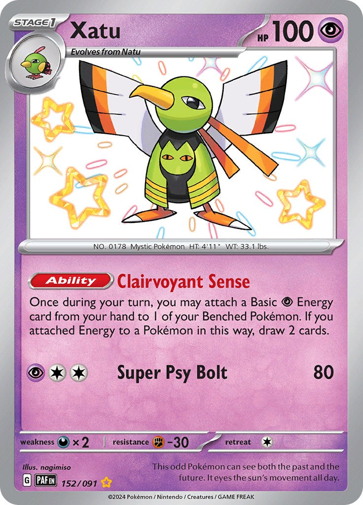 Xatu (152/091) [Scarlet & Violet: Paldean Fates] | Good Games North