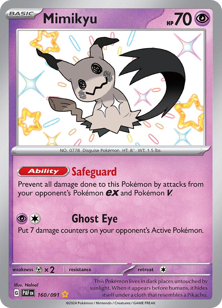 Mimikyu -160/091 [Scarlet & Violet: Paldean Fates] | Good Games North