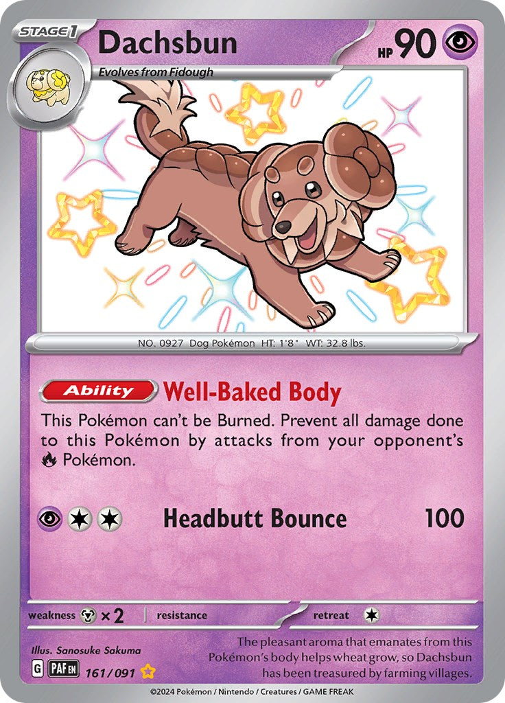 Dachsbun (161/091) [Scarlet & Violet: Paldean Fates] | Good Games North