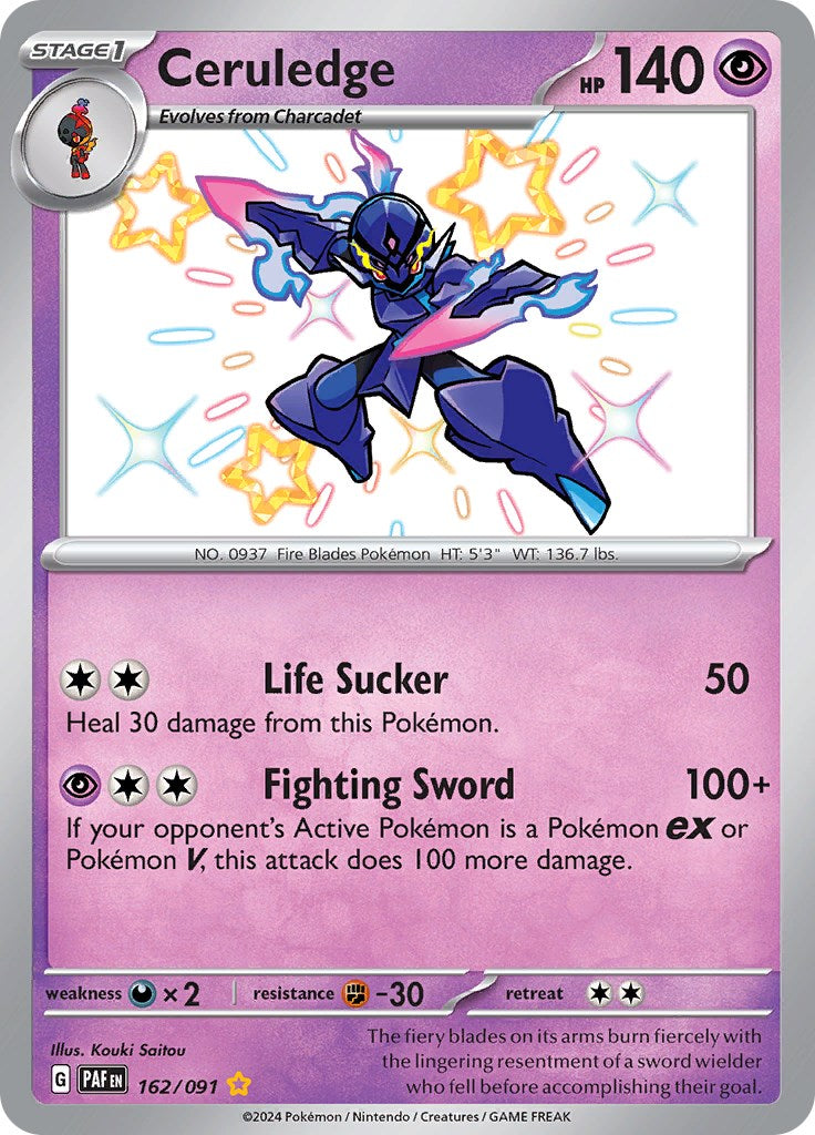 Ceruledge (162/091) [Scarlet & Violet: Paldean Fates] | Good Games North