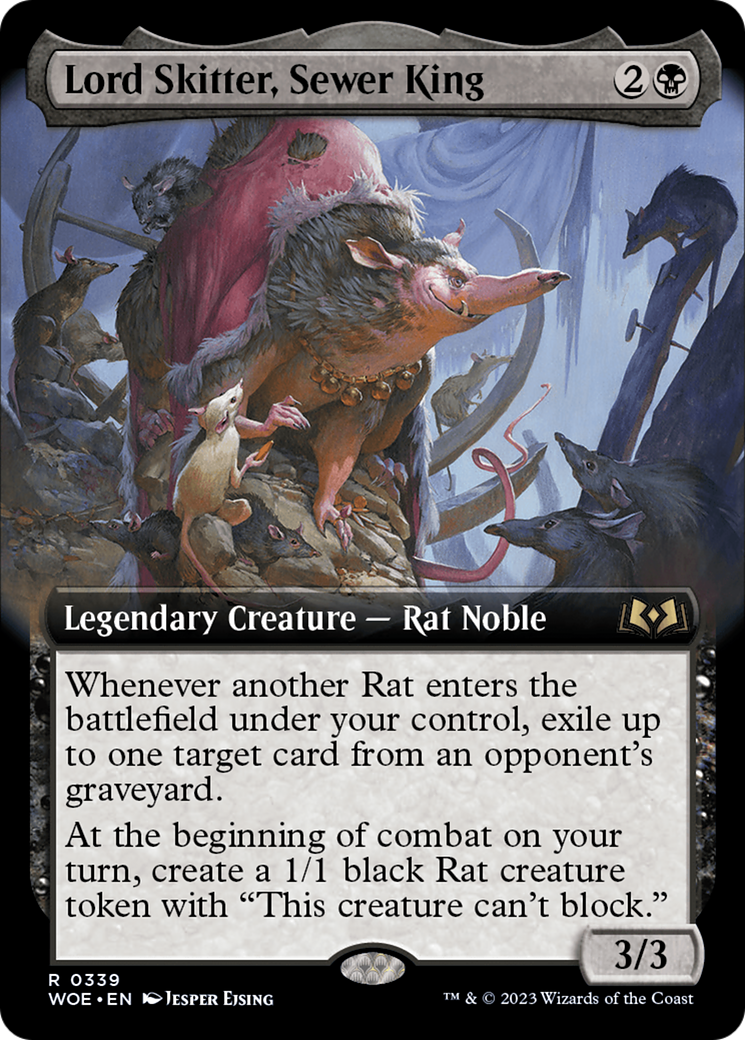 Lord Skitter, Sewer King (Extended Art) [Wilds of Eldraine] | Good Games North