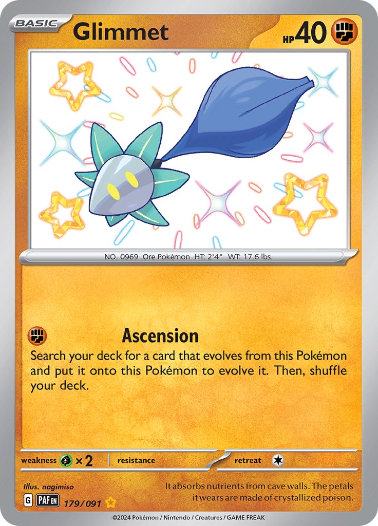 Glimmet (179/091) [Scarlet & Violet: Paldean Fates] | Good Games North