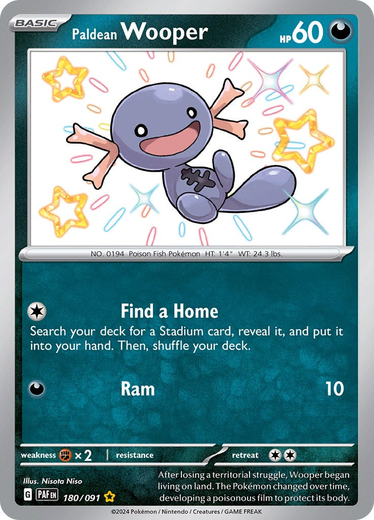 Paldean Wooper (180/091) [Scarlet & Violet: Paldean Fates] | Good Games North