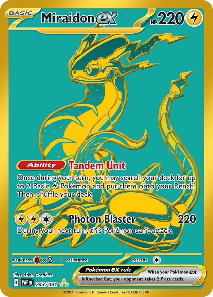 Miraidon ex (243/091) [Scarlet & Violet: Paldean Fates] | Good Games North