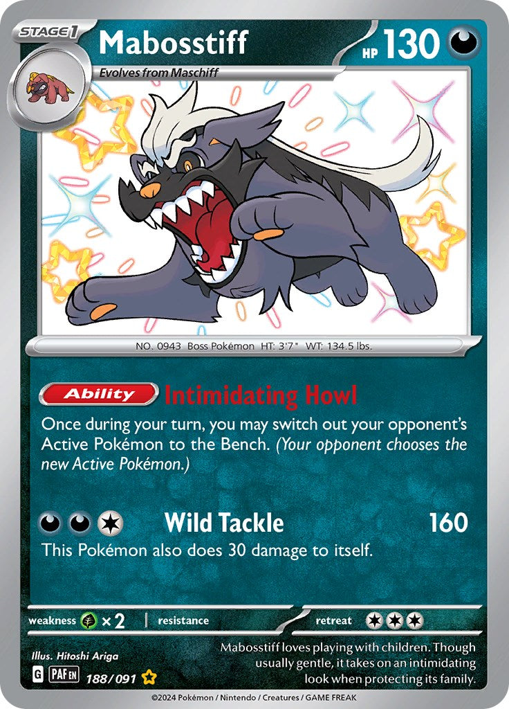 Mabosstiff (188/091) [Scarlet & Violet: Paldean Fates] | Good Games North