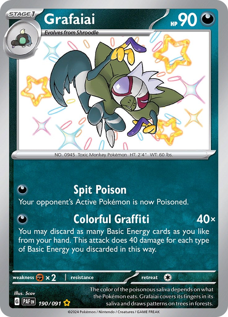 Grafaiai (190/091) [Scarlet & Violet: Paldean Fates] | Good Games North