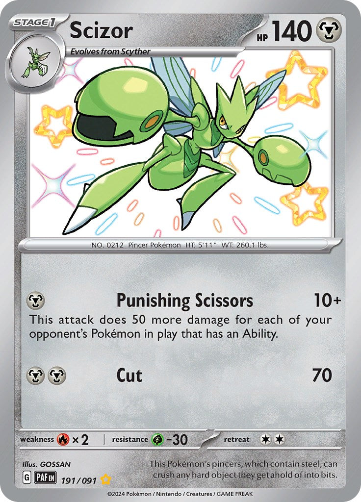 Scizor (191/091) [Scarlet & Violet: Paldean Fates] | Good Games North
