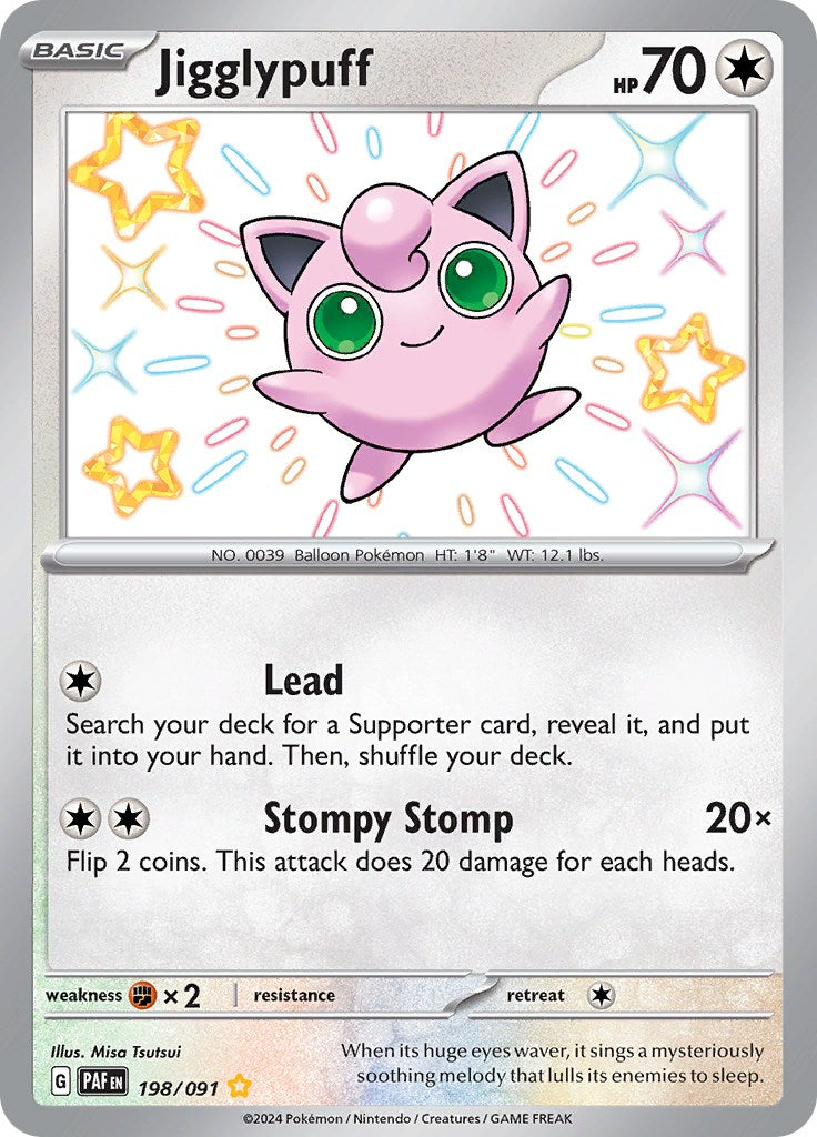Jigglypuff (198/091) [Scarlet & Violet: Paldean Fates] | Good Games North