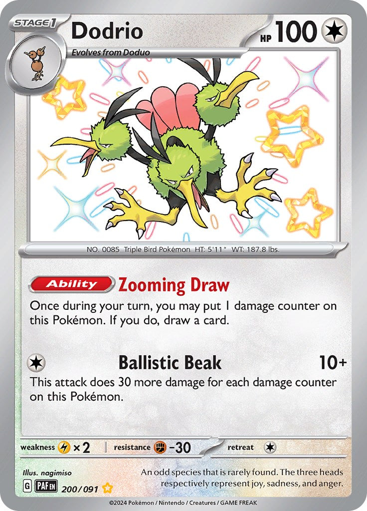 Dodrio (200/091) [Scarlet & Violet: Paldean Fates] | Good Games North
