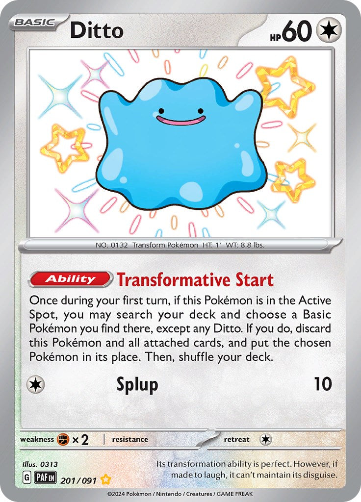 Ditto (201/091) [Scarlet & Violet: Paldean Fates] | Good Games North