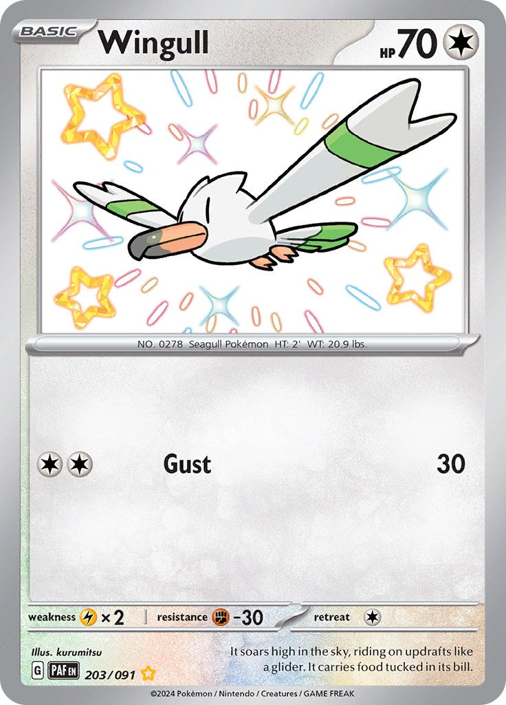 Wingull (203/091) [Scarlet & Violet: Paldean Fates] | Good Games North