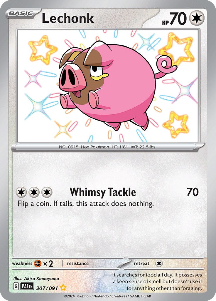 Lechonk (207/091) [Scarlet & Violet: Paldean Fates] | Good Games North