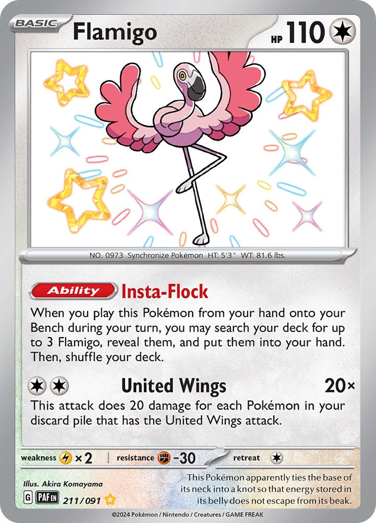 Flamigo (211/091) [Scarlet & Violet: Paldean Fates] | Good Games North
