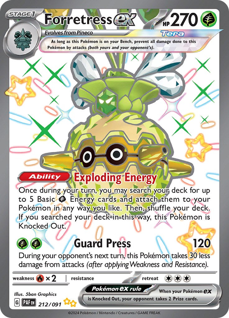 Forretress ex (212/091) [Scarlet & Violet: Paldean Fates] | Good Games North