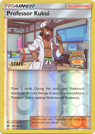 Professor Kukui (128/149) (Regional Championship Promo Staff) [Sun & Moon: Base Set] | Good Games North