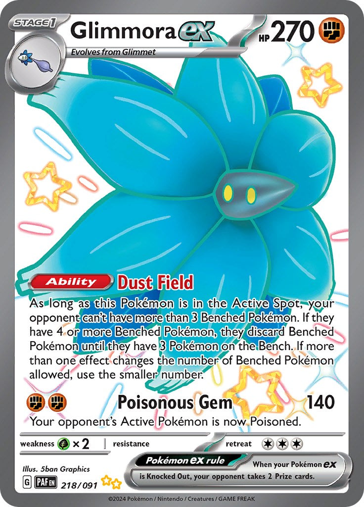 Glimmora ex (218/091) [Scarlet & Violet: Paldean Fates] | Good Games North