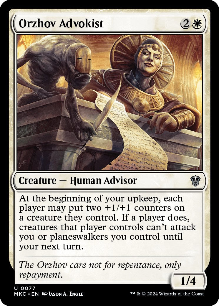 Orzhov Advokist [Murders at Karlov Manor Commander] | Good Games North