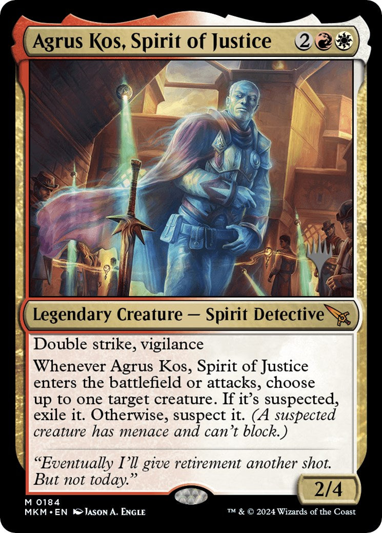 Agrus Kos, Spirit of Justice (Promo Pack) [Murders at Karlov Manor Promos] | Good Games North