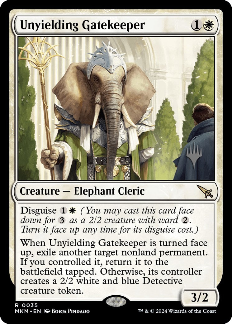 Unyielding Gatekeeper (Promo Pack) [Murders at Karlov Manor Promos] | Good Games North