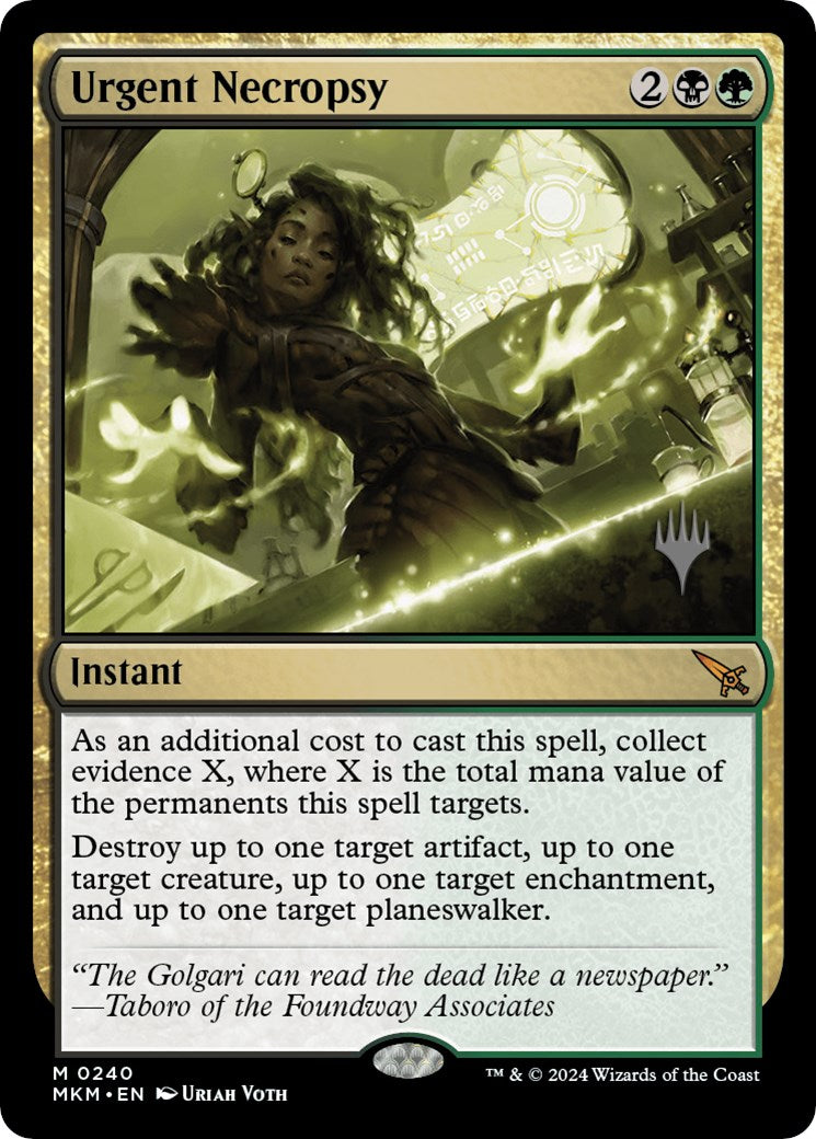 Urgent Necropsy (Promo Pack) [Murders at Karlov Manor Promos] | Good Games North