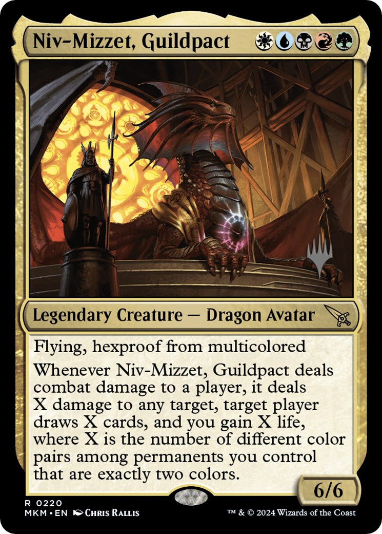 Niv-Mizzet, Guildpact (Promo Pack) [Murders at Karlov Manor Promos] | Good Games North