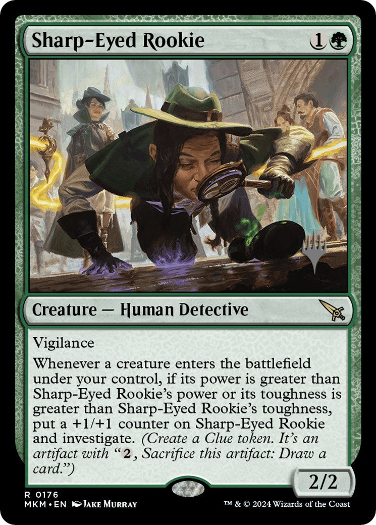 Sharp-Eyed Rookie (Promo Pack) [Murders at Karlov Manor Promos] | Good Games North