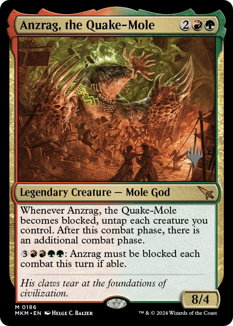Anzrag, the Quake-Mole (Promo Pack) [Murders at Karlov Manor Promos] | Good Games North