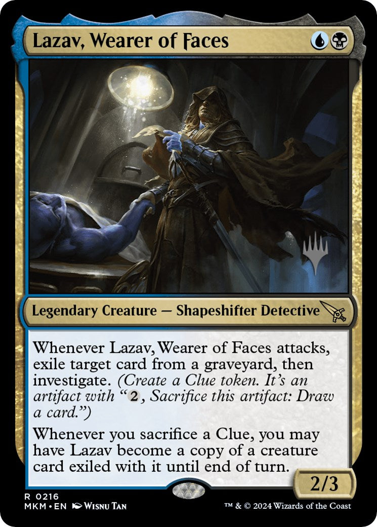 Lazav, Wearer of Faces (Promo Pack) [Murders at Karlov Manor Promos] | Good Games North