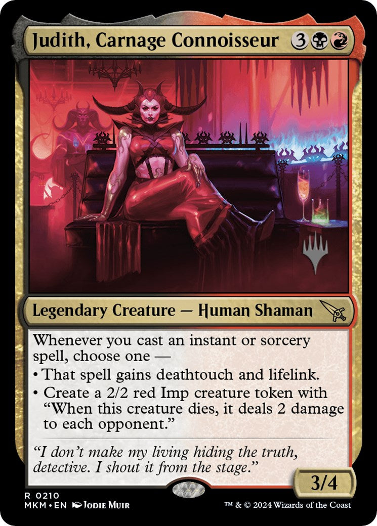 Judith, Carnage Connoisseur (Promo Pack) [Murders at Karlov Manor Promos] | Good Games North