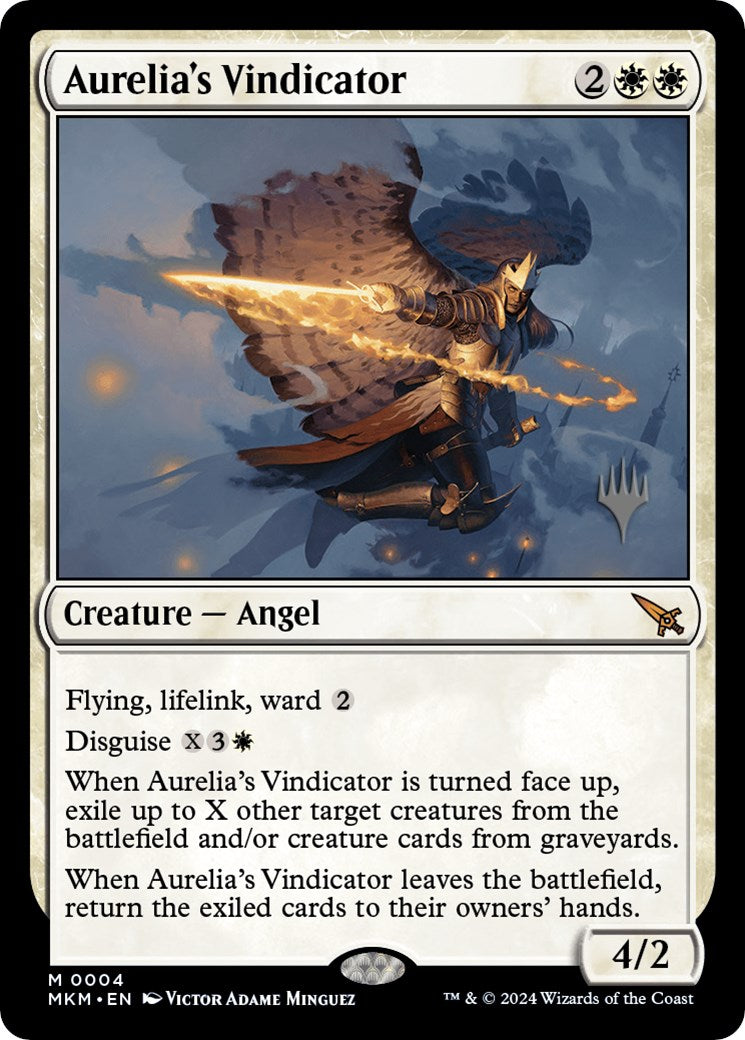 Aurelia's Vindicator (Promo Pack) [Murders at Karlov Manor Promos] | Good Games North