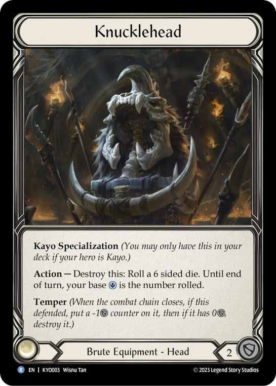 Knucklehead [KYO003] (Heavy Hitters Kayo Blitz Deck) | Good Games North