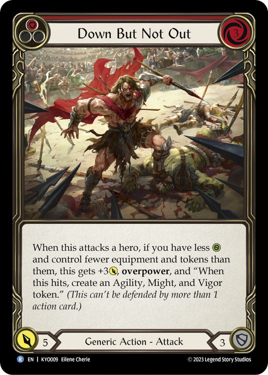 Down But Not Out (Red) [KYO009] (Heavy Hitters Kayo Blitz Deck) | Good Games North