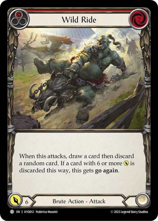 Wild Ride (Red) [KYO012] (Heavy Hitters Kayo Blitz Deck) | Good Games North