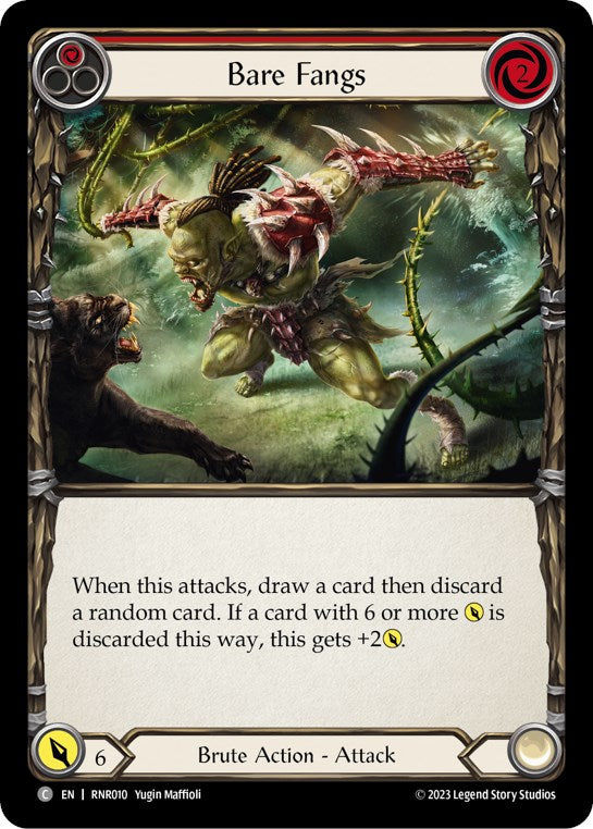 Bare Fangs (Red) [RNR010] (Rhinar Hero Deck) | Good Games North