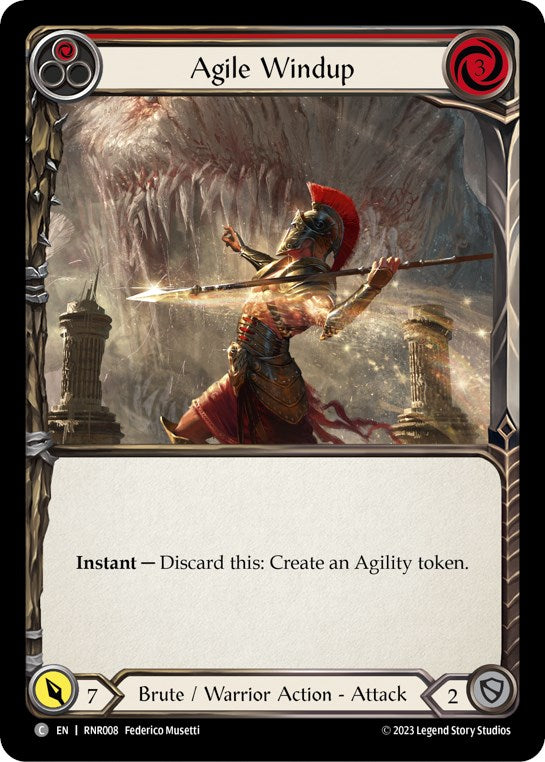 Agile Windup (Red) [RNR008] (Rhinar Hero Deck) | Good Games North