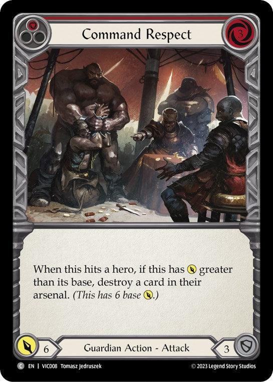 Command Respect (Red) [VIC008] (Heavy Hitters Victor Blitz Deck) | Good Games North