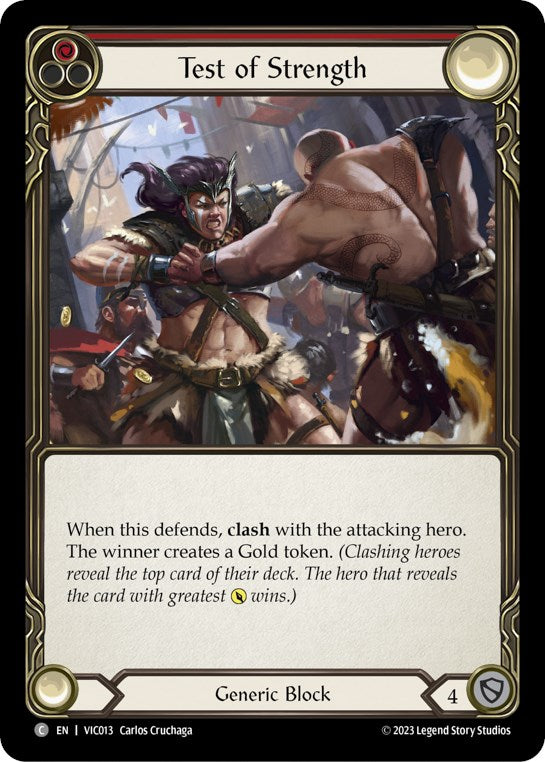 Test of Strength (Red) [VIC013] (Heavy Hitters Victor Blitz Deck) | Good Games North