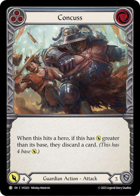Concuss (Blue) [VIC023] (Heavy Hitters Victor Blitz Deck) | Good Games North