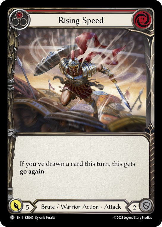 Rising Speed (Red) [KSI010] (Heavy Hitters Kassai Blitz Deck) | Good Games North