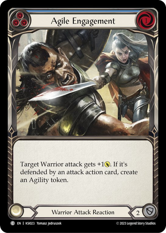 Agile Engagement (Blue) [KSI023] (Heavy Hitters Kassai Blitz Deck) | Good Games North