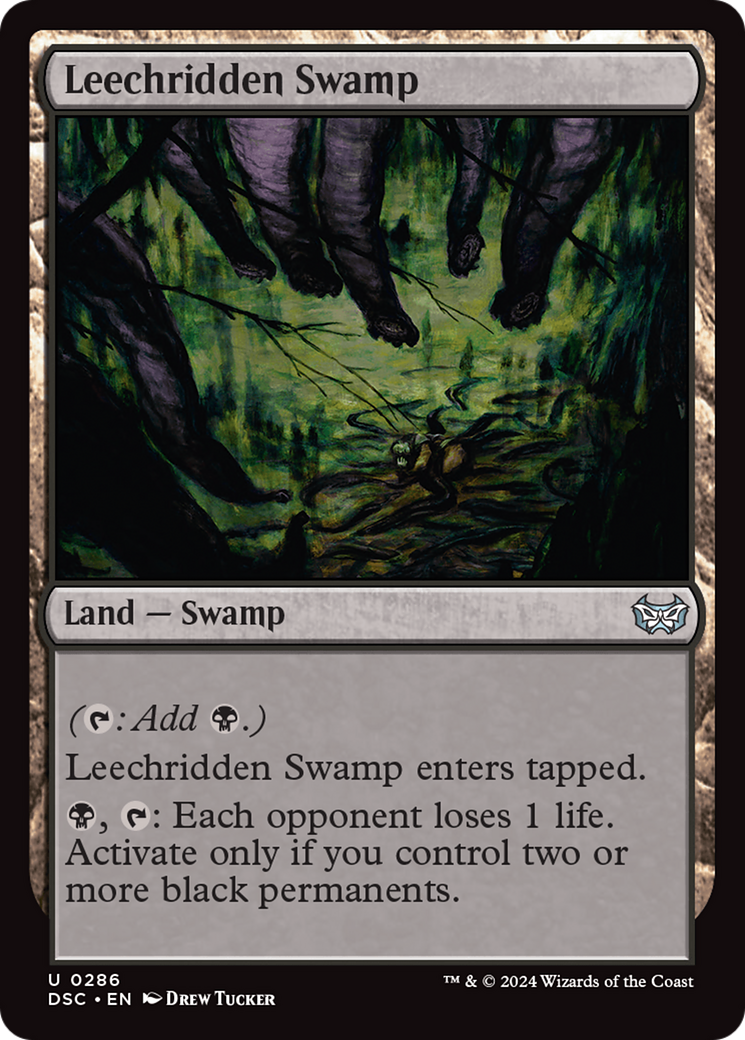 Leechridden Swamp [Duskmourn: House of Horror Commander] | Good Games North