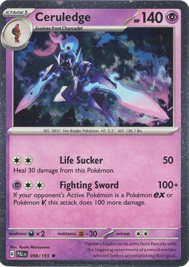 Ceruledge (098/193) (Cosmos Holo) [Scarlet & Violet: Paldea Evolved] | Good Games North