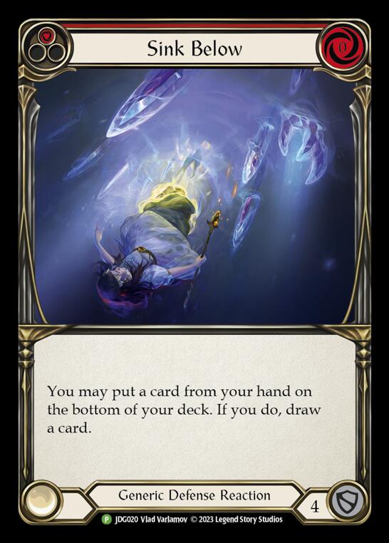 Sink Below (Red) [JDG020] (Promo)  Cold Foil | Good Games North