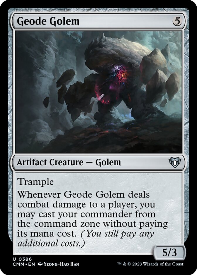 Geode Golem 386 (Commander Masters)  - Foil | Good Games North
