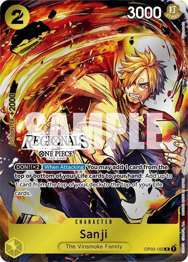 Sanji (Offline Regional 2024) [Participant] [One Piece Promotion Cards] | Good Games North