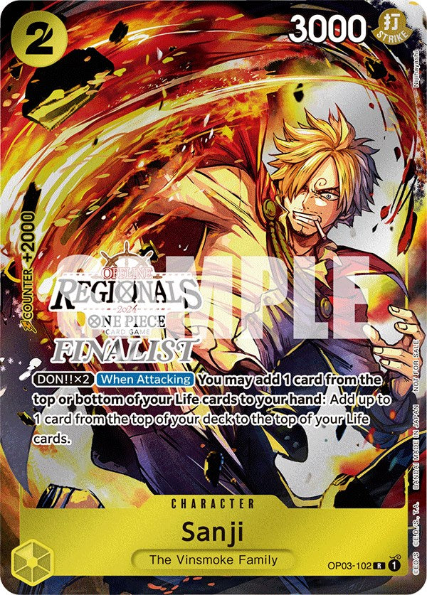 Sanji (Offline Regional 2024) [Finalist] [One Piece Promotion Cards] | Good Games North