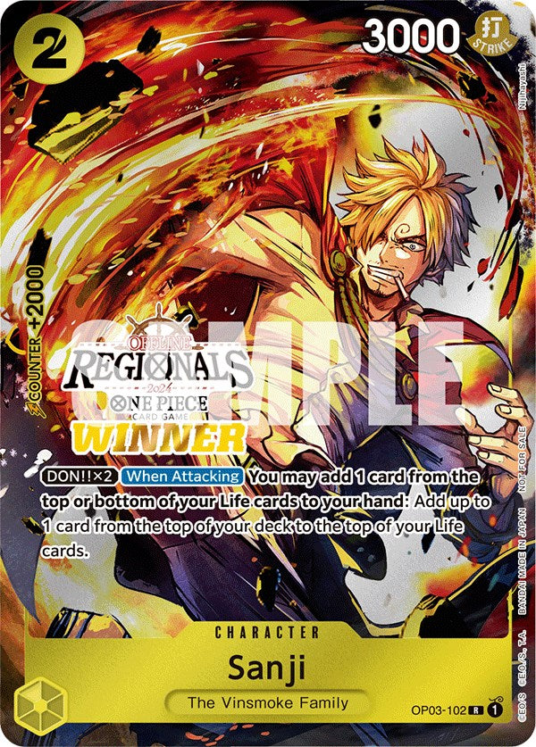 Sanji (Offline Regional 2024) [Winner] [One Piece Promotion Cards] | Good Games North